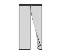 Zanzariera Magnetica per Finestre,50x150cm Tenda in Rete Resistente con Magneti,Gancio ed Anello per Telaio Completo,Parte Superiore Rinforzata Antistrappo Nero