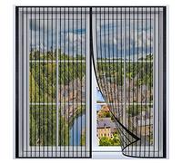 Zanzariera Magnetica per Finestre Premium,95x140cm Zanzariera Magnetica Finestra,Autoadesiva Traspirante,Totalmente Magnetica, Chiusura Automatica