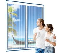 Zanzariera Magnetica per Finestre Width 60cmxHeight 130cm Zanzariere Magnetiche Chiudi Automaticamente Rete Anti Insetti, Tenda zanzariera, Rete for La Maggior Parte delle Finestra, Bianco