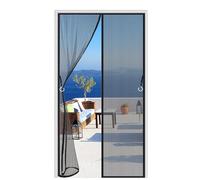 Zanzariera Magnetica per Porta 115 x 245 cm Chiusura Automatica Tendina Anti Zanzare Mosche Mantiene Traspirante, Lavabile in Lavatrice per Porta Soggiorno Balcone Patio - Nero A