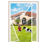 Zanzariera magnetica per porta 150x190cm Magneti Rete Anti Zanzare Chiusura Automatica Facile da Montare Senza Forare per Balcone Soggiorno Camera da Letto e Cucina Bianco