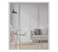 Zanzariera magnetica per porta, 225 x 190 cm, doppia porta, tenda a rete con gancio e anello per telaio completo, facile da installare, barriera contro gli insetti, per porte scorrevoli e francesi