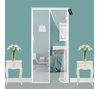 zanzariera magnetica per porta, Anti Zanzare Rete Tenda 100 x 205 cm Zanzariera Magnetica a Chiusura Automatica Impedendo Agli Insetti Di Entrare per soggiorno porta del balcone - Bianco