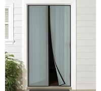 Zanzariera Magnetica per Porta - Bianco o Antracite - Chiusura Automatica con Magneti - 130x230 cm / 150x180 cm - Anti Insetti, Facile da Montare - Lemag srl (Bianco, 150×180)