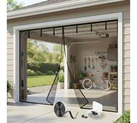 Zanzariera Magnetica per Porta del Garage, Chiusura Automatica Mani Libere