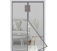 Zanzariera Magnetica per Porte 105x130CM Fibra di vetro,Rete Fine,si Chiude da Sola,Zanzariera Magnetica per Porte Finestra,Facile da Installare,Ritardante di fiamma, resistente agli strappi,Grigio