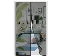 Zanzariera Magnetica per Porte,110x270cm (43.3x106.29in) Rete Super Resistente,Magnetica Chiusura Automatica,Mantiene Gli Insetti Fuori e Permette l'aria Fresca di Entrare -Nera