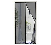 Zanzariera Magnetica per Porte, 115x265cm Anti Zanzare Calamite Tenda Anti Zanzare Insetti Facile da installare per ideale per porte da balcone, cantine, terrazze (Nero)