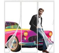 Zanzariera Magnetica per Porte 150x210cm Anti Zanzare Calamite Tenda Anti Zanzare Insetti Facile da installare per ideale per porte da balcone, cantine, terrazze Blanco