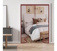 Zanzariera Magnetica per Porte 180x230cm Chiusura Automatica Tendina Anti Zanzare Marrone Tende Magnetiche Anti-Mosche Zanzare Tenda per Porte d'Ingresso, Porte Scorrevoli, Cortili