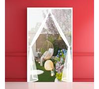 Zanzariera Magnetica per Porte 55 x 120 cm Facile da Installare, Non È Necessario Praticare Fori Porta Magnetica per Zanzariera per Porte Finestre Balcone, Bianco