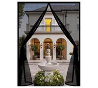 Zanzariera Magnetica per Porte 55 x 120 cm Facile da Installare, Non È Necessario Praticare Fori Tenda Magnetica per Porte Finestre Balcone, Nero
