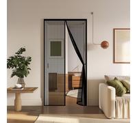 Zanzariera Magnetica per Porte 55 x 238 cm Facile da Installare, Non È Necessario Praticare Fori Tenda Magnetica per Porte Finestre Balcone, Nero