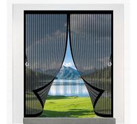 Zanzariera Magnetica per Porte 58 x 110 cm Personalizzabile, Resistente Zanzariera Balcone Porte Facile da Installare, Senza Bisogno di Attrezzi per Porta Finestra, Nero