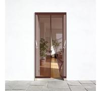 Zanzariera Magnetica per Porte 70 x 150 cm Facile da Installare Chiusura Automatica Anti Zanzare con Calamita Tenda Antizanzare Magnetica per Balcone Cantine Terrazze, Marrone