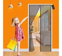 Zanzariera Magnetica per Porte 80 x 205 cm Tende Zanzariere con Calamita Chiusura Automatica Tendina Anti Zanzare Mosche per Porta Ingresso del Balcone Terrazzo Cortili - Nero