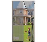 Zanzariera Magnetica per Porte 85 x 245 cm,Zanzariera per Insetti Mesh Door Curtain La Guarnizione Dall'alto Verso Il Basso si Chiude Automaticamente Facile da Installare Senza Perforazione - Nero