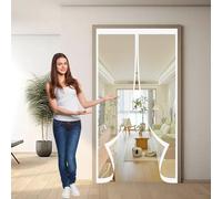 Zanzariera Magnetica per Porte 95 x 175 cm, Magnetica, Chiusura Automatica, Senza Foratura, Rete Fine, Tenda Zanzariera per Porta per Porta Finestra Balcone, Bianco