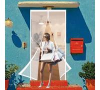 Zanzariera Magnetica per Porte 95 x 208 cm Facile da Installare, con Magneti Zanzariere Magnetiche Balcone Resistente, Rete Fine, Anti Insetti Proteggere La Famiglia, Bianco