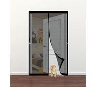 Zanzariera Magnetica per Porte 99 x 225 cm Non È Necessario Praticare Fori Chiude da Sola Tenda Porta Finestra Tenda Magnetica Zanzariera per Terrazza Porte e Finestre, Nero