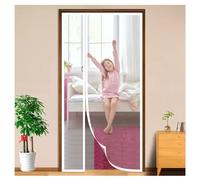 Zanzariera Magnetica per Porte Finestra 170x225cm Tende Zanzariere con Calamita per Finestre,si Chiude da Sola,Zanzariere Magnetiche balcone,Bianco