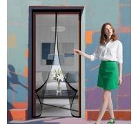 Zanzariera Magnetica per Porte Finestra 77 x 222 cm Tenda Zanzariera Porta con Totalmente Facile da Installarepeper Chiusura Automatica per Casa Ufficio, Nero