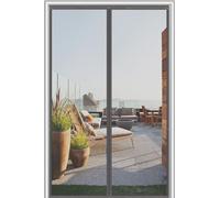 Zanzariera Magnetica per Porte Finestre 125x125 CM, Zanzariera Magnetica con Potente Guarnizione a Magneti，Non è Necessario Forare per Balcone, Soggiorno, Cantine,Terrazze,Grigio