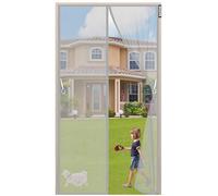 zanzariera magnetica per porte finestre 140 x 225 cm Magnetica,Zanzariera Porta Finestra Rete di Ottima qualità,Super Silenzioso,Easy to Install,Aria Fresca in & Keep Bugs out - Grigio