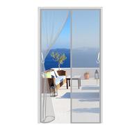 Zanzariera Magnetica Per Porte, Tenda Rete Anti Zanzare Insetti Chiusura Automatica Senza Far Entrare Insetti Facile da Installare per Tutti Terrazza Porte E Finestre 95 x 270 cm - Grigio A