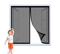 Zanzariera Magnetica per Porte Varie Taglie 50 x 200 cm Chiuso Automaticamente Pieghevole Insetti Zanzariera per Porte Portafinestra, Nero