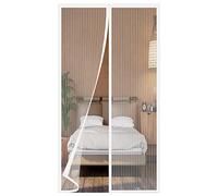 Zanzariera Magnetica per Porte, Varie Taglie, Versione aggiornata, 120x190 cm, Tenda Zanzariera, Maglia Fine, Adatto per balconi, cantine, camere da letto e porte scorrevoli, Strisce Bianche