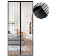 Zanzariera Magnetica per Porte, Zanzariera 65x200 cm, Nero Zanzariere Porte Chiusura Automatica, Facile da Installare, per Porta Finestra Balcone Soggiorno