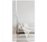 Zanzariera Magnetica Porta 150x200cm Apertura Laterale Sinistra o destra Tenda con Magneti Ancora Più Potenti Ventilazione estiva Tenere Facile da Montare Bianco