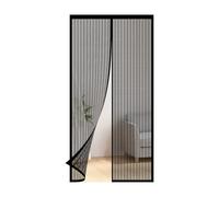 Zanzariera Magnetica Porta 90 x 210 cm Chiude da Sola Facile da Installare Zanzariere Magnetiche per Porta Finestra Balcone Soggiorno, Nero