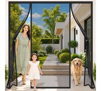 Zanzariera Magnetica Porta Doppia 165x235cm Accesso mani libere per un utilizzo comodo e pratico per famiglie che amano tenere le porte aperte durante l’estate Nero