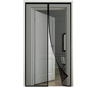 Zanzariera Magnetica Porta Finestra 100 x 265 cm Magneti Rete Anti Zanzare Chiusura Automatica Tenda Porta Magnetica Punch Gratuito per Casa Ufficio - Nero