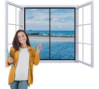 Zanzariera Magnetica Porta Finestra 105x135cm Zanzariere Porta Finestra Tenda Zanzariera con Calamita per Balcone Antizanzara con Chiusura Magnetica Impedendo agli Insetti di Entrare Nero