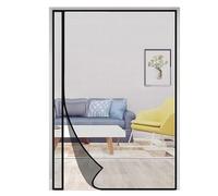 Zanzariera magnetica porta insetto zanzariera magnetica tenda mosca porta balcone, 95x195cm senza foratura magnetico Automaticamente chiuso, Nero