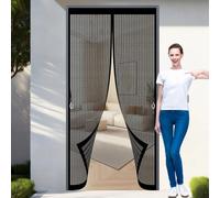 Zanzariera Magnetica Porta Zanzariera 93 x 175 cm, Anti-Zanzare, Anti-Insetti, Rete Ultra-Fine, Installazione Facile, per Porta per Finestra Balcone, Nero
