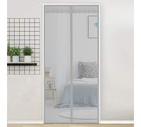 Zanzariera magnetica resistente per porta, 200 x 220 cm, a prova di insetti, design facile da passare, mantiene gli insetti fuori, lascia l'aria fresca, colore marrone