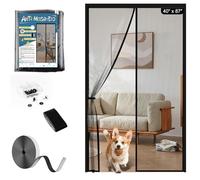 Zanzariera Magnetica Senza Trapano, Protezione Insetti con Fibra di Vetro e Magneti Forti, Tenda Antimosche Autochiudente per Porte Balcone, Patio e Salotto 100x220cm