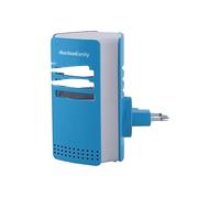 Melchioni Family | CAGE Zanzariera Elettrica UV LED per Interni, Ventola Silenziosa, Spina Girevole, Copertura 20m², con Vassoio Raccolta Facile da Pulire,2W, 220-240V