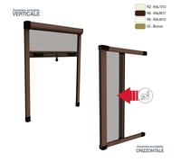 Zanzariera Moschiera Rullo Avvolgibile con Frizione in Kit Per Finestre Balconi