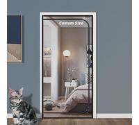 Zanzariera per cani e gatti di dimensioni personalizzate, resistente ai graffi, rete autoadesiva per animali domestici, cerniera su entrambi i lati, per balconi e terrazze