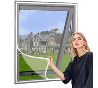 Zanzariera per finestra,60x100cm,con nastri autoadesivi