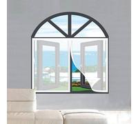 Zanzariera per Finestra 70 x 130 cm Anti Zanzare, Easy to Install, L'Aria Può Circolare Liberamente Zanzariera Finestra con Telaio per Porta Balcone Soggiorno, Bianco