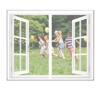 Zanzariera Per Finestra 80x125cm, Zanzariera a Tenda, Impedendo agli Insetti di Entrare per Finestra, Bianco