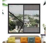 Zanzariera per finestra, autoadesiva, per finestre di balcone, terrazze o finestre esterne, 90 x 120 cm