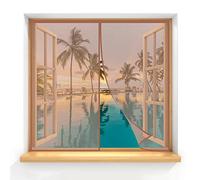 Zanzariera Per Finestra Magnetica 105x150cm Marrone Traspirante Magnetico Chiusura Automatica Zanzariera Porta Facile da Installare,mani libere Dimensioni Personalizzate