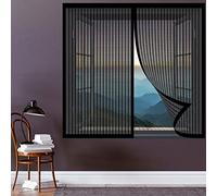 Zanzariera Per Finestra Magnetica 70 x 140 cm Tenda Zanzariera Con Magneti Chiuso Automaticamente Magneti Rete Antizanzare Zanzariera Per Finestra Per Tutte Le Finestra, Nero